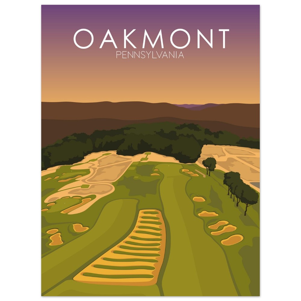 Oakmont Country Club Golf Course Sunset Print