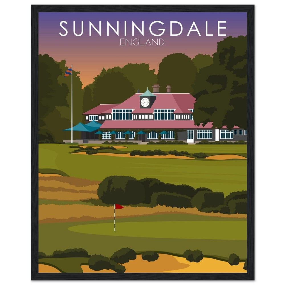 Sunningdale Golf Course Sunset Print