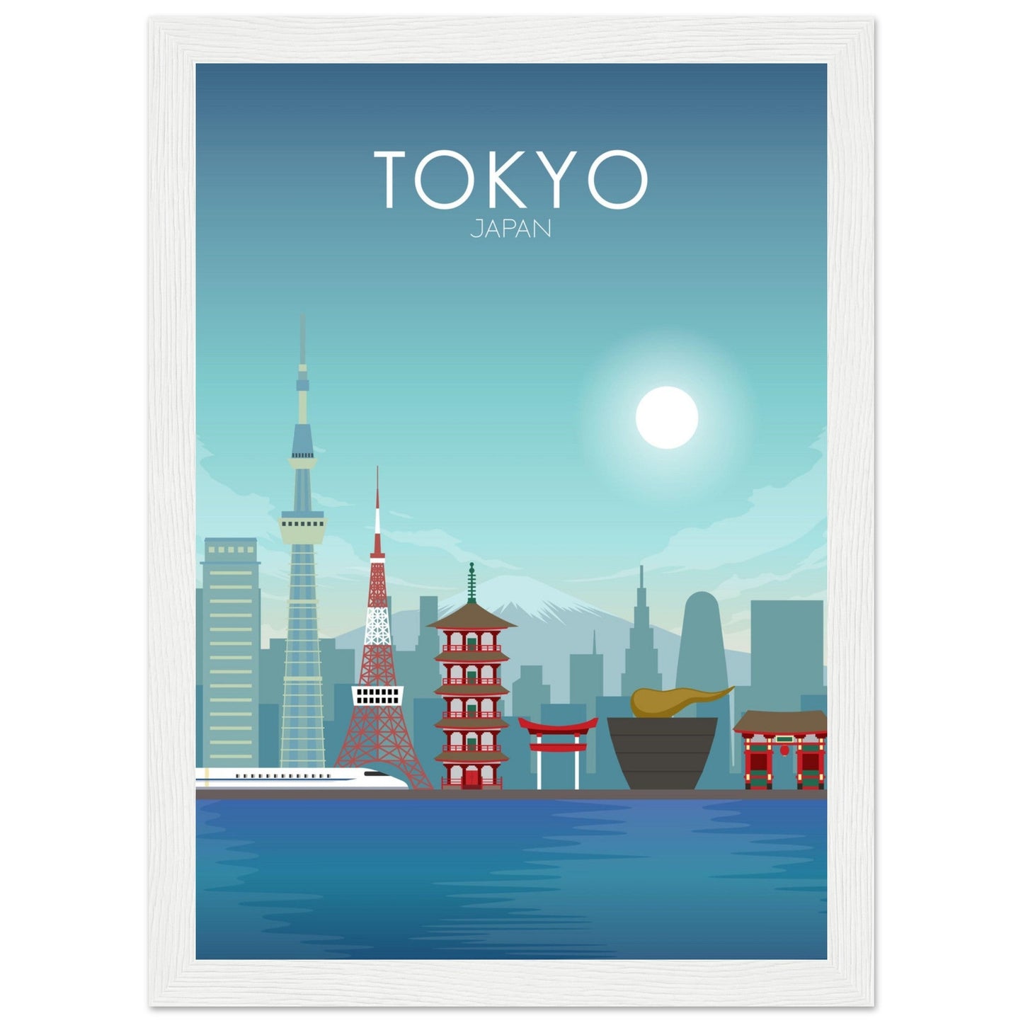 Tokyo Poster | Tokyo Wall Art | Tokyo Daytime Print