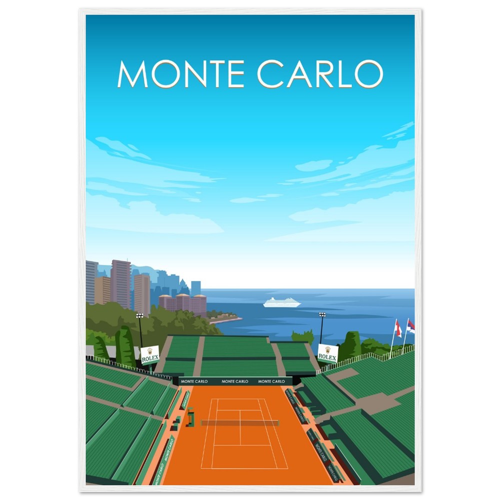 Monte Carlo ATP Masters Tennis Stadium Poster