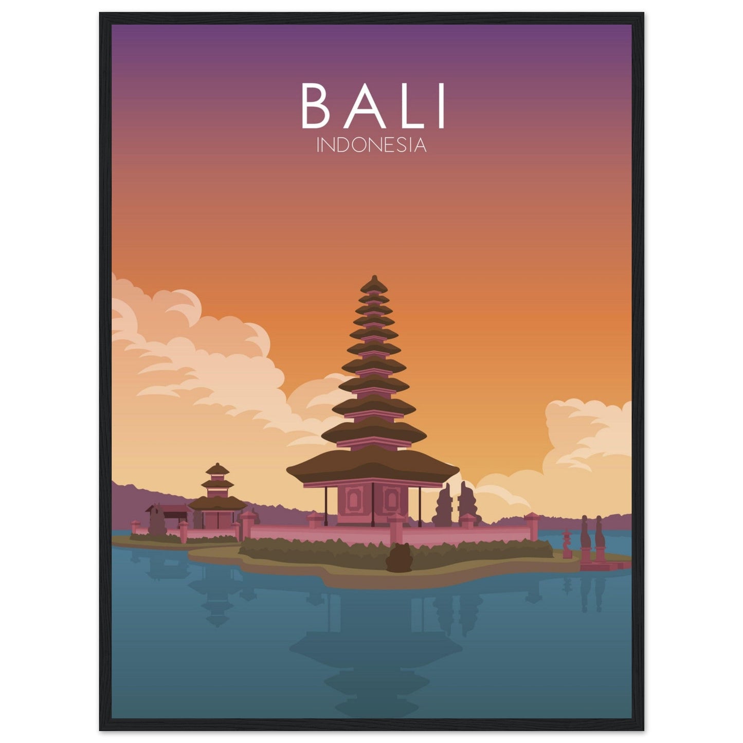 Bali Poster | Bali Wall Art | Bali Sunset Print