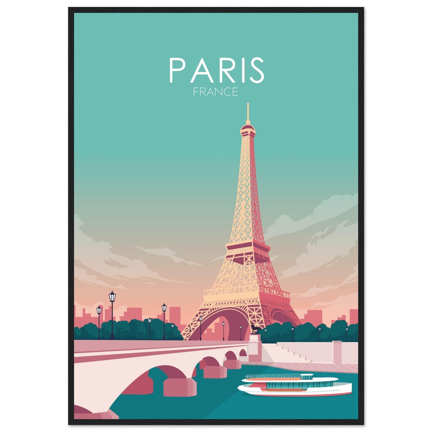 Paris Poster | Paris Wall Art | Paris Pastel Print