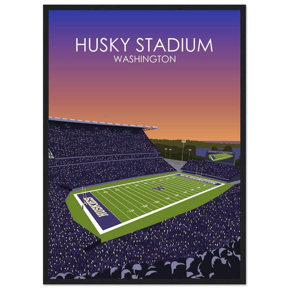 Husky Stadium Poster | University of Washington College Football Print