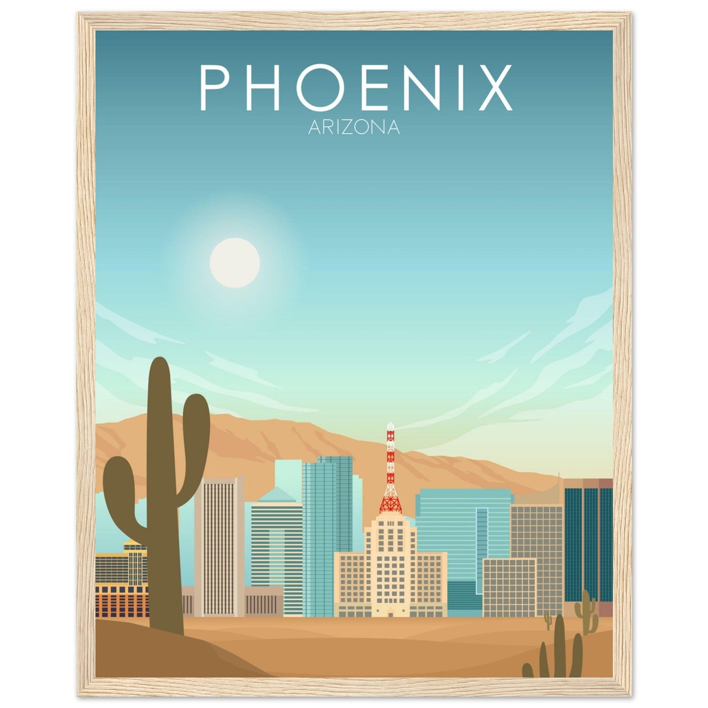 Phoenix Poster | Phoenix Wall Art | Phoenix Daytime Print