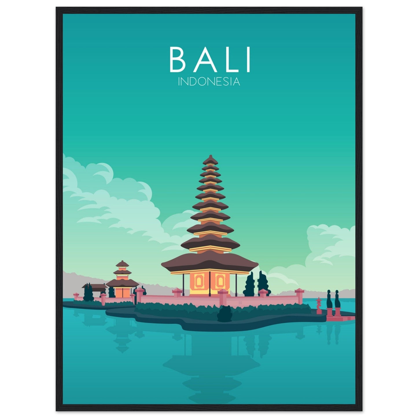 Bali Poster | Bali Wall Art | Bali Pastel Print
