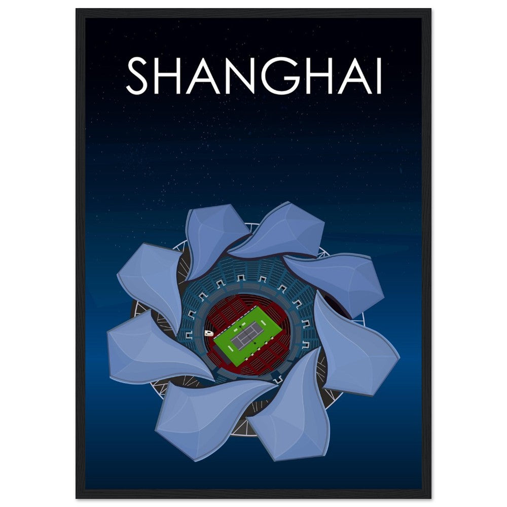 Shanghai ATP Masters Tennis Stadium Poster