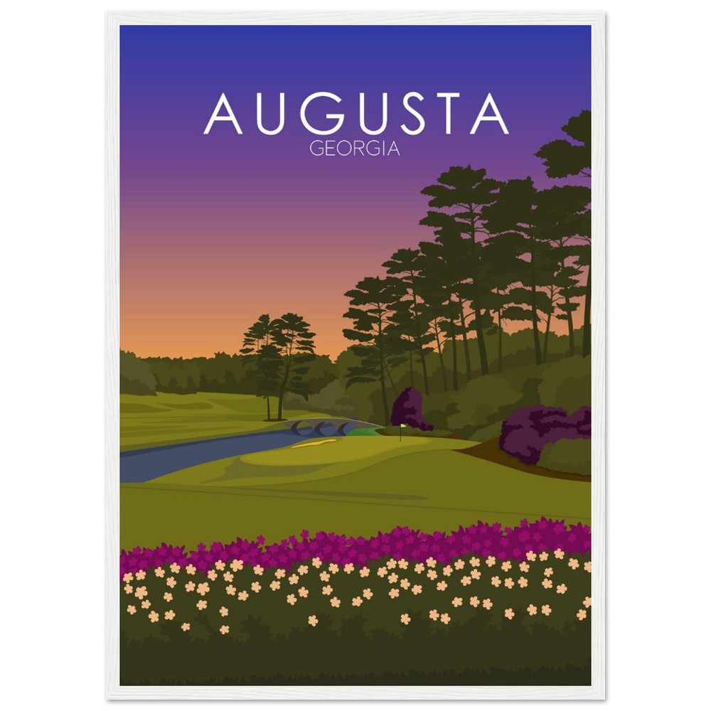 Augusta National Golf Course Sunset Print | Augusta National Poster