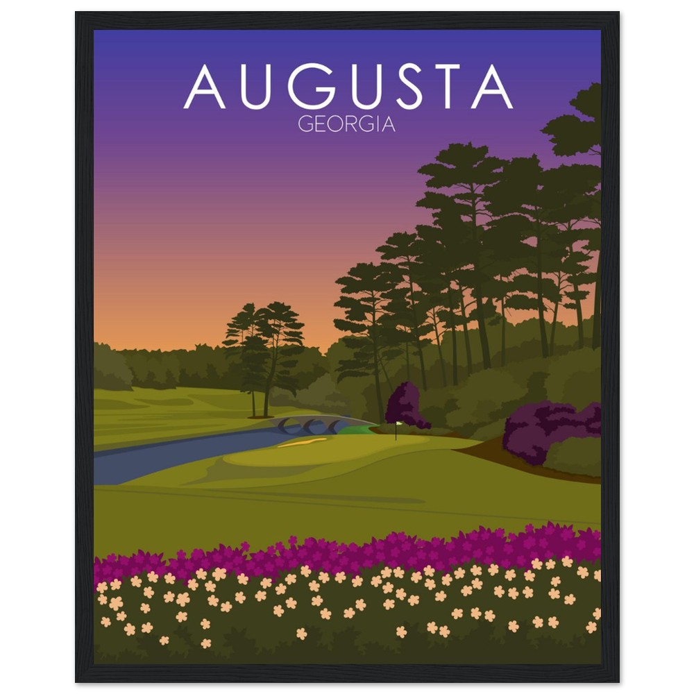 Augusta National Golf Course Sunset Print | Augusta National Poster