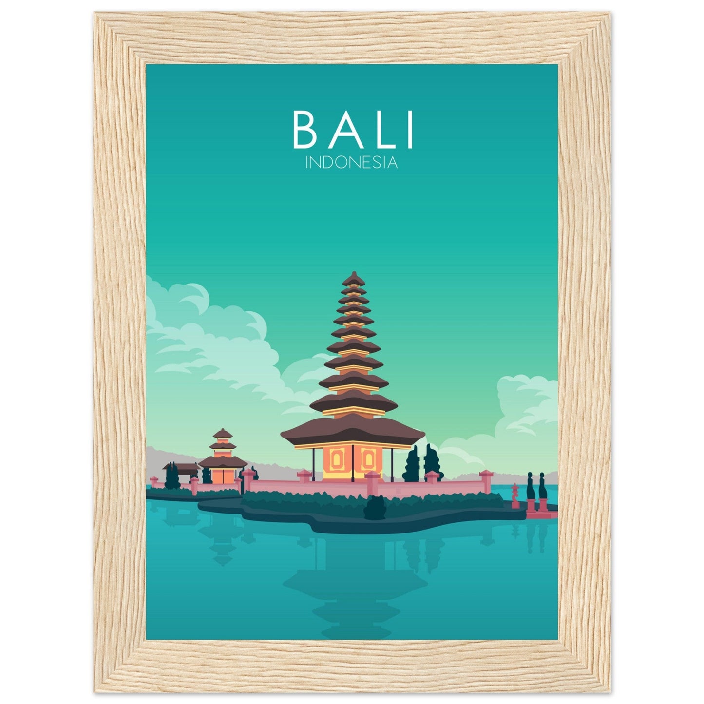 Bali Poster | Bali Wall Art | Bali Pastel Print