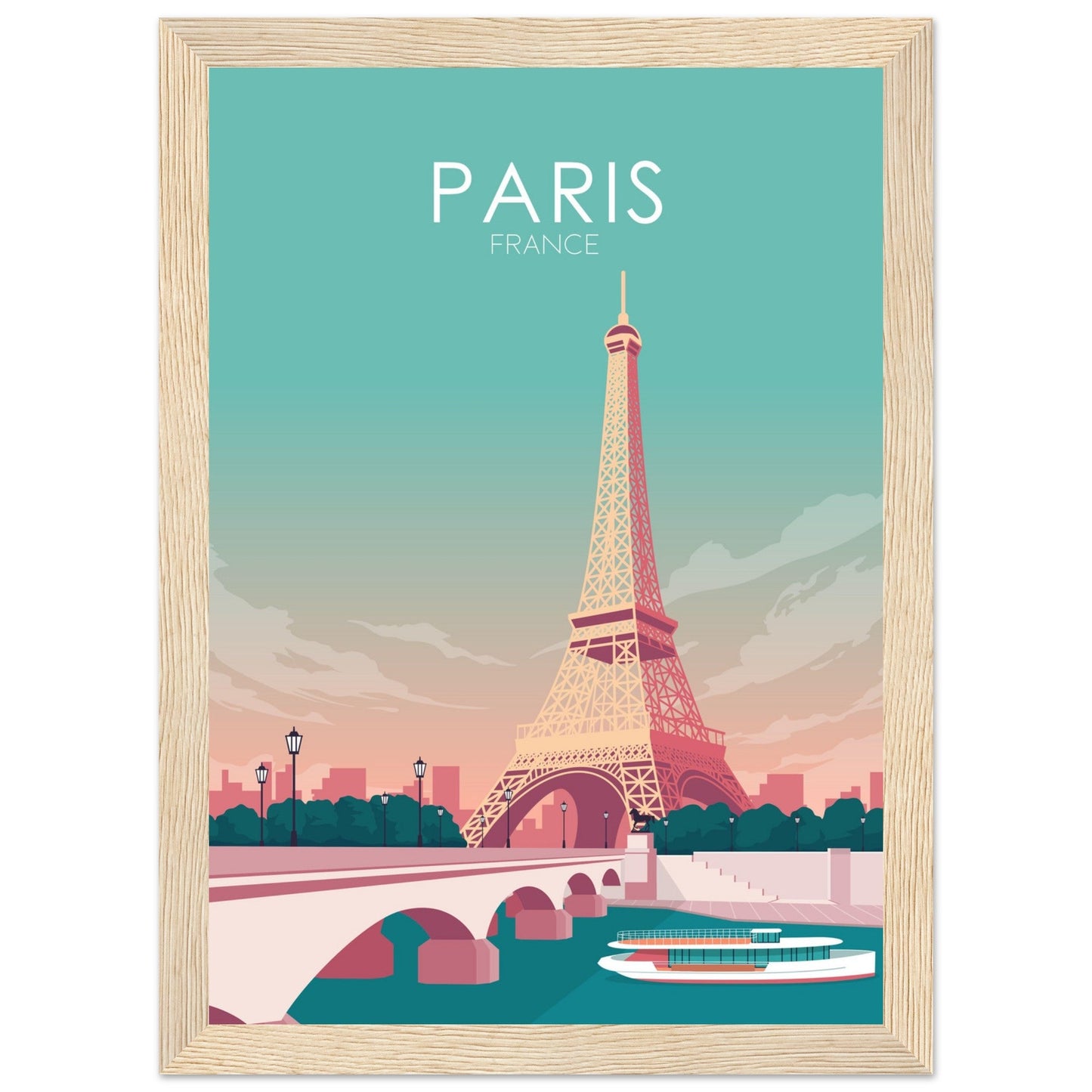 Paris Poster | Paris Wall Art | Paris Pastel Print