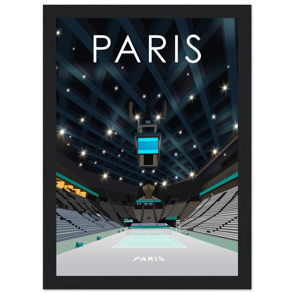 Paris Indoors ATP Masters Tennis Stadium Poster