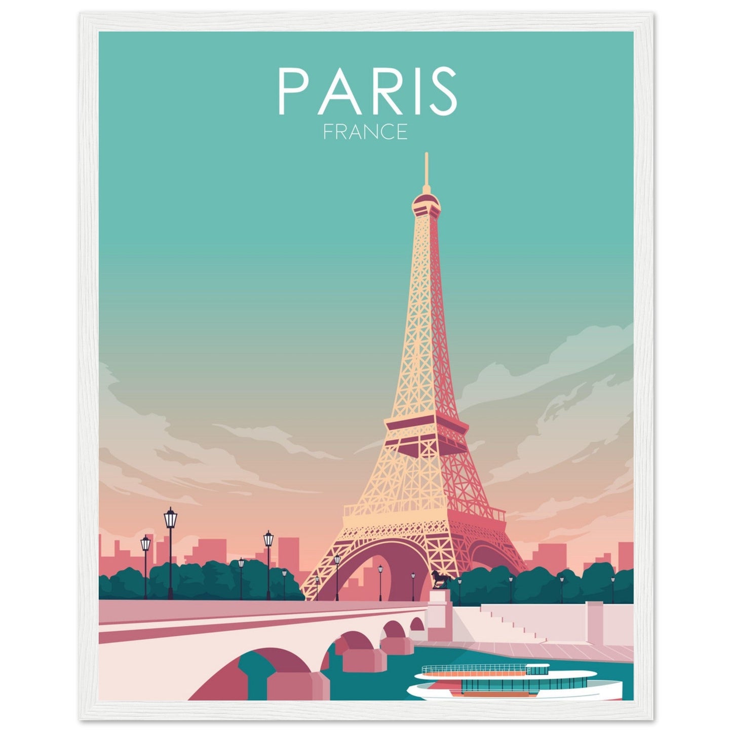 Paris Poster | Paris Wall Art | Paris Pastel Print