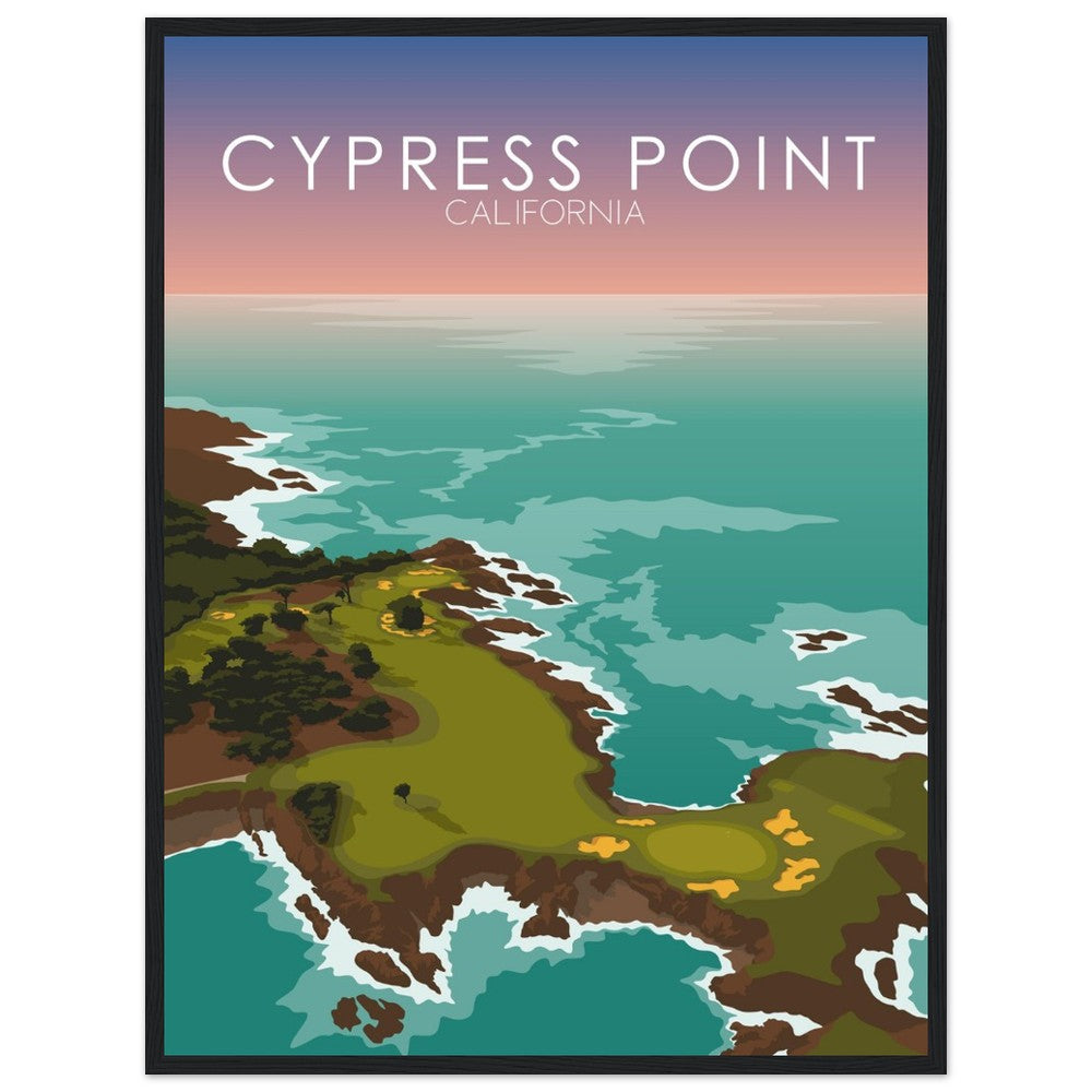 Cypress Point Golf Course Sunset Print