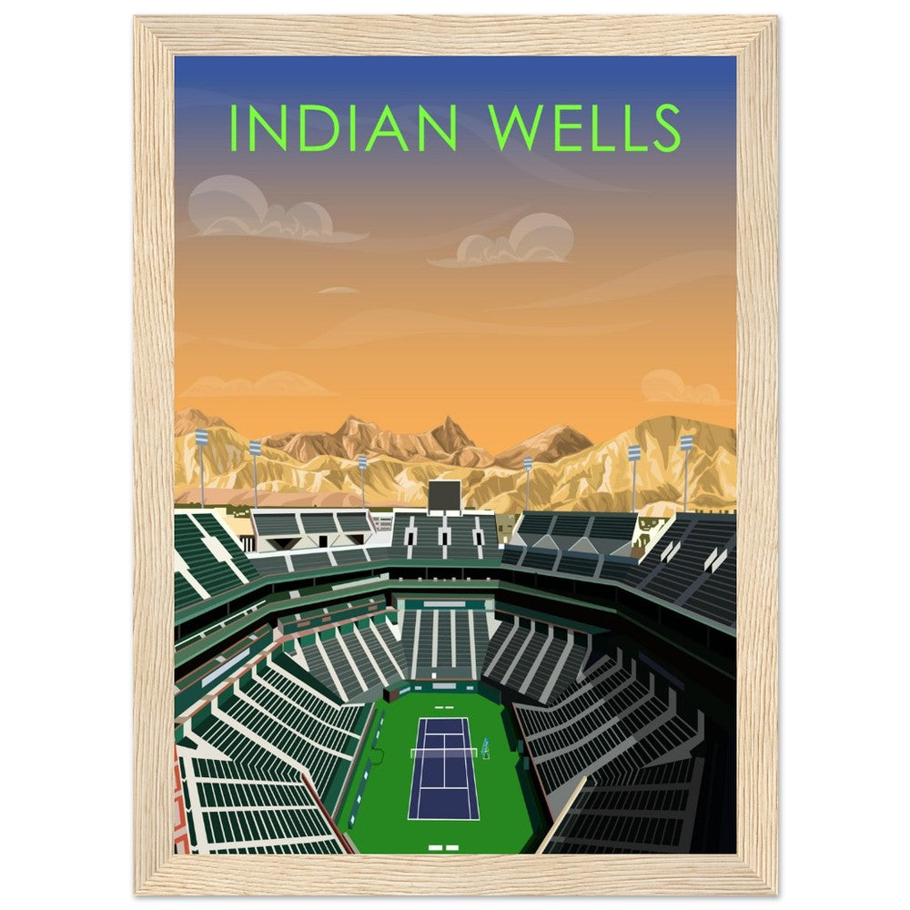 Indian Wells ATP/WTA Tennis Stadium Poster