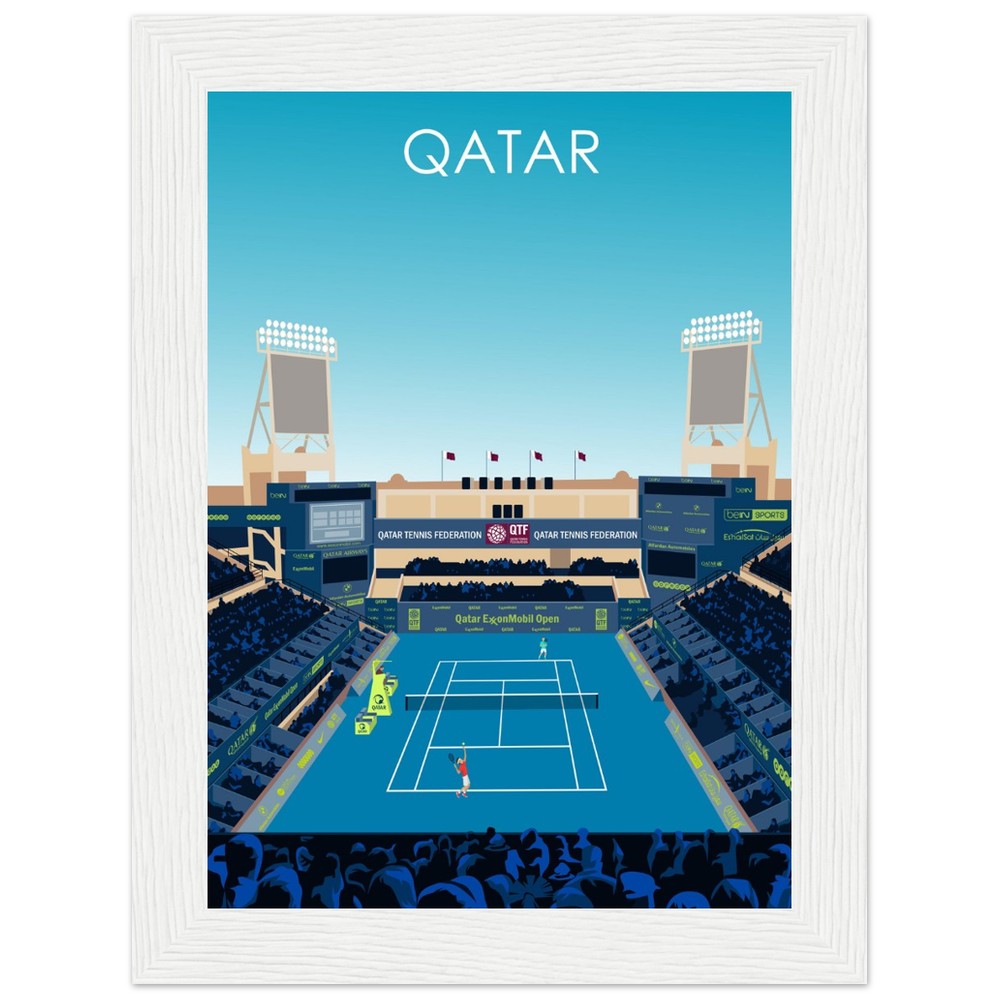 Qatar Open Tennis Poster