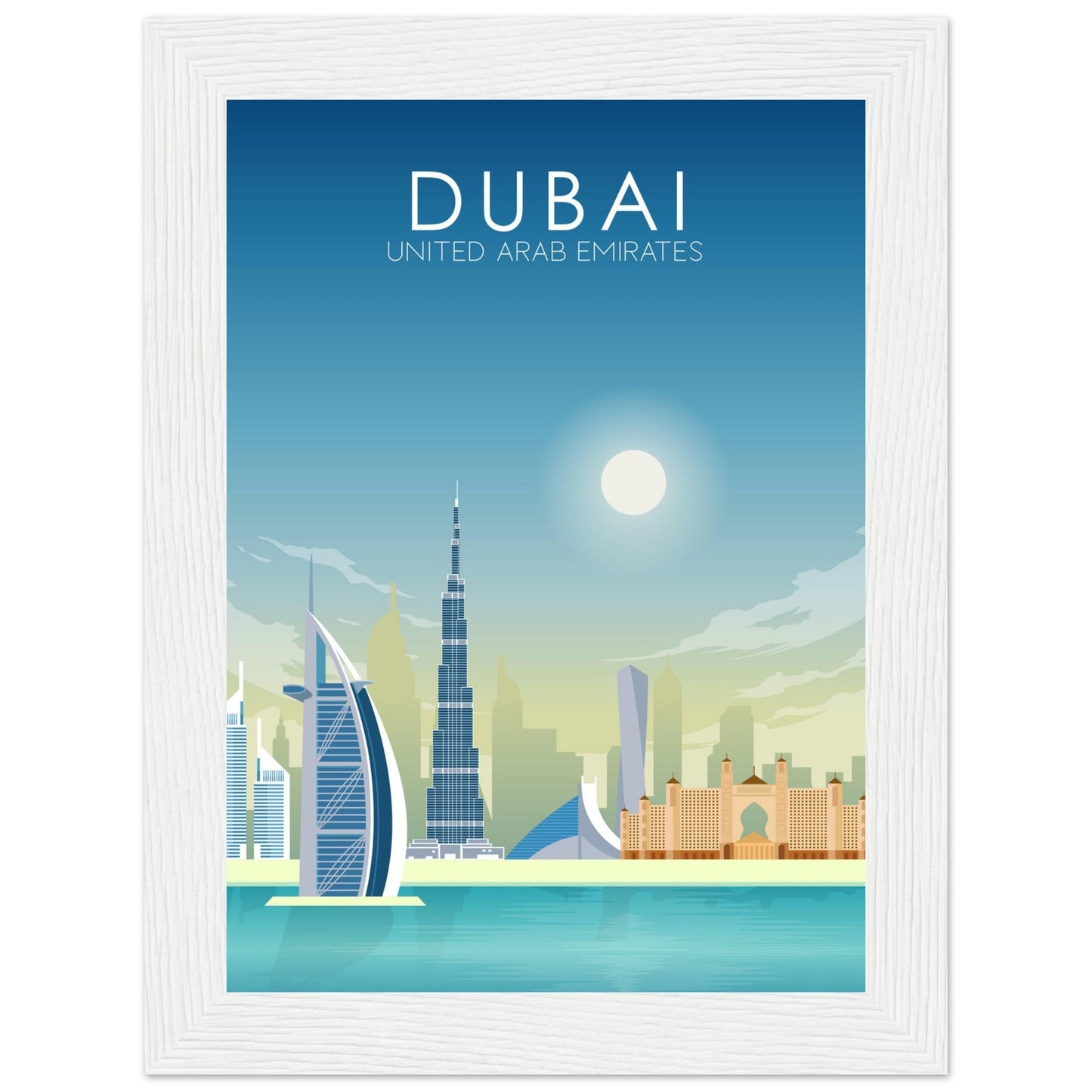 Dubai Poster | Dubai Wall Art | Dubai Daytime Print