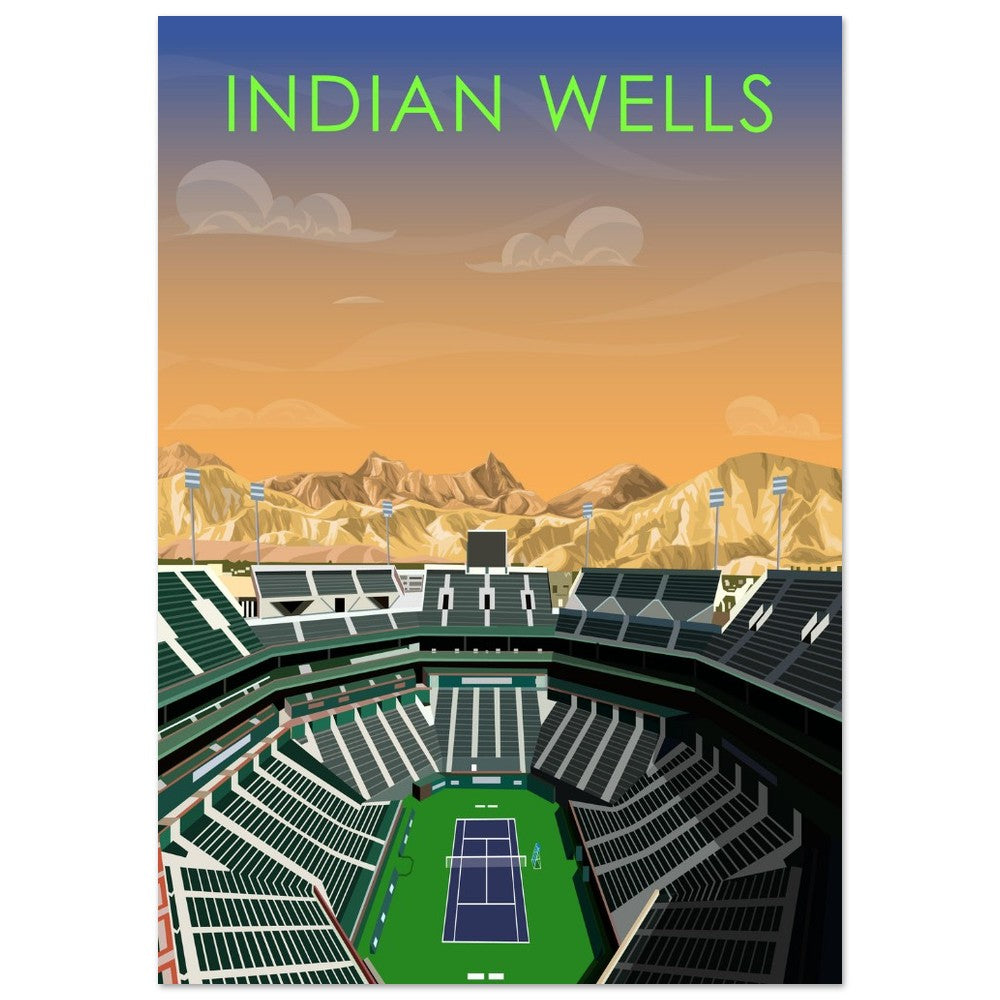 Indian Wells ATP/WTA Tennis Stadium Poster