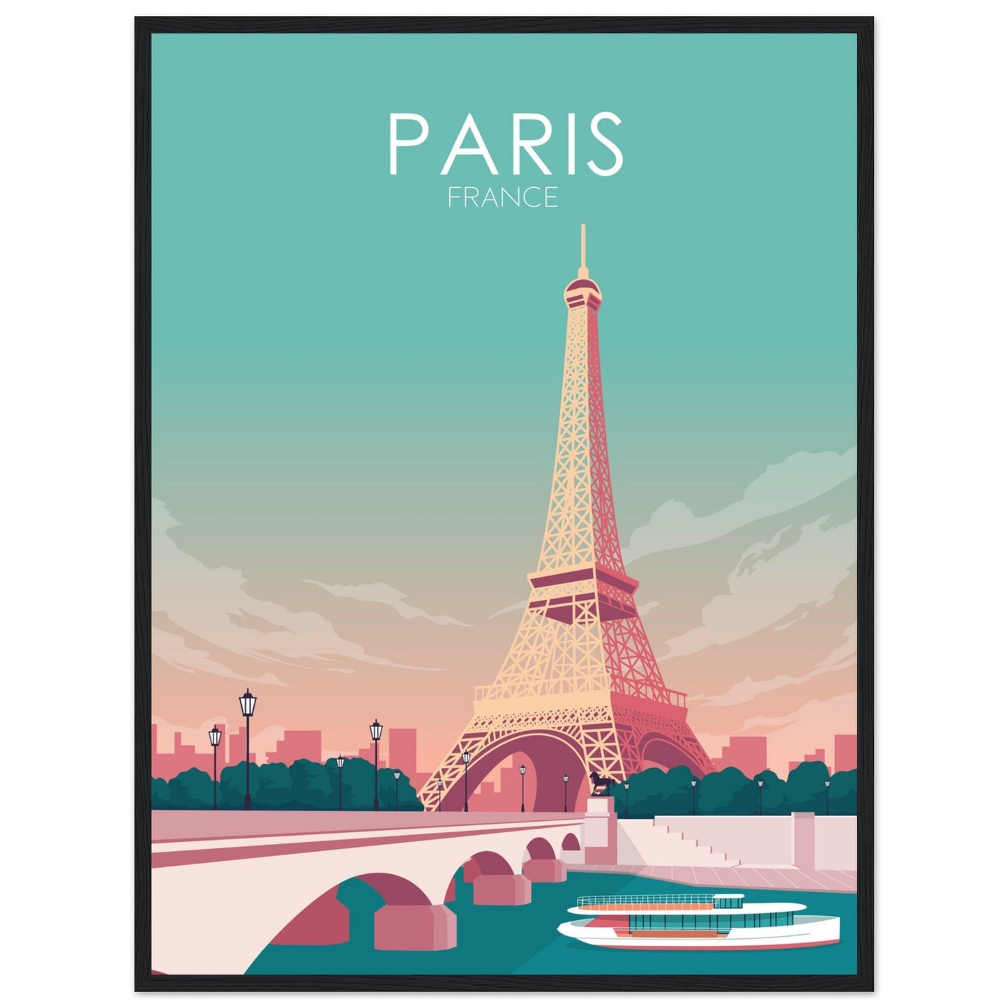 Paris Poster | Paris Wall Art | Paris Pastel Print
