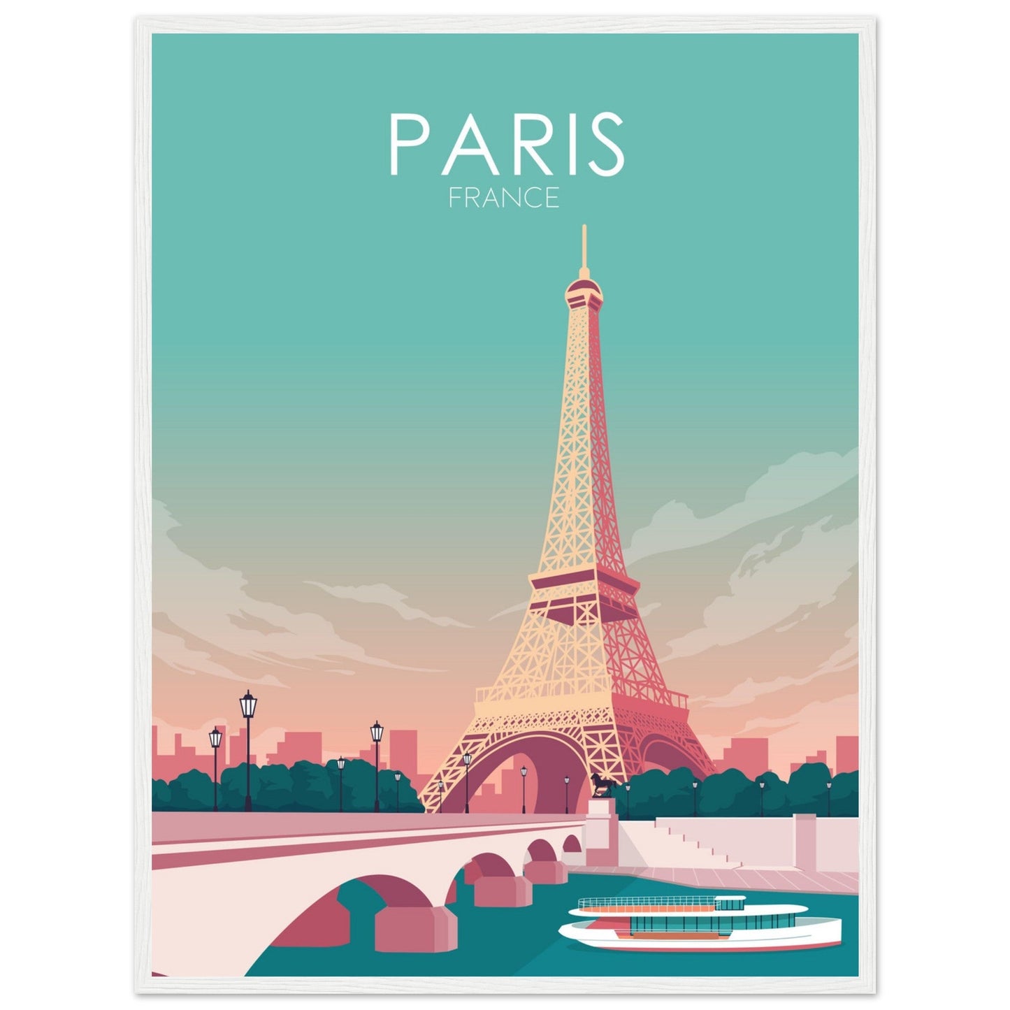 Paris Poster | Paris Wall Art | Paris Pastel Print