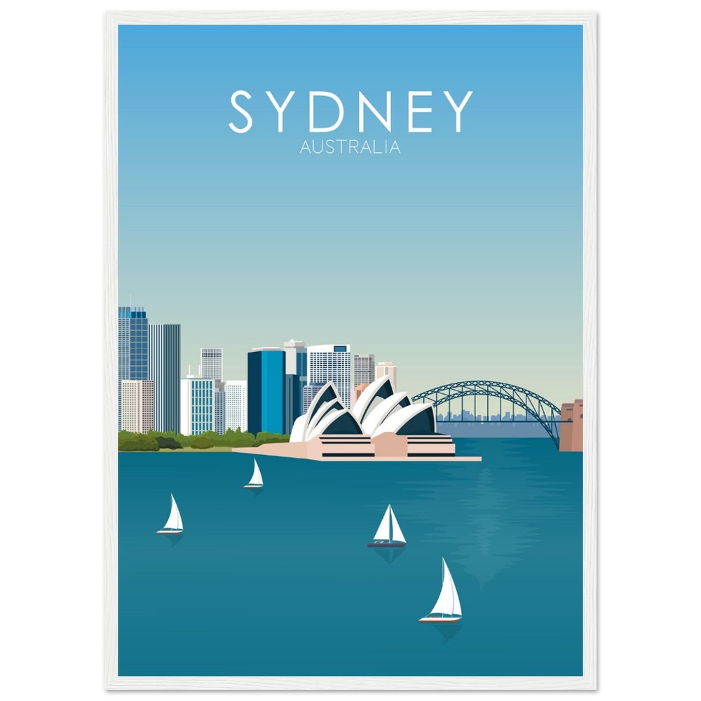 Sydney Poster | Sydney Wall Art | Sydney Daytime Print