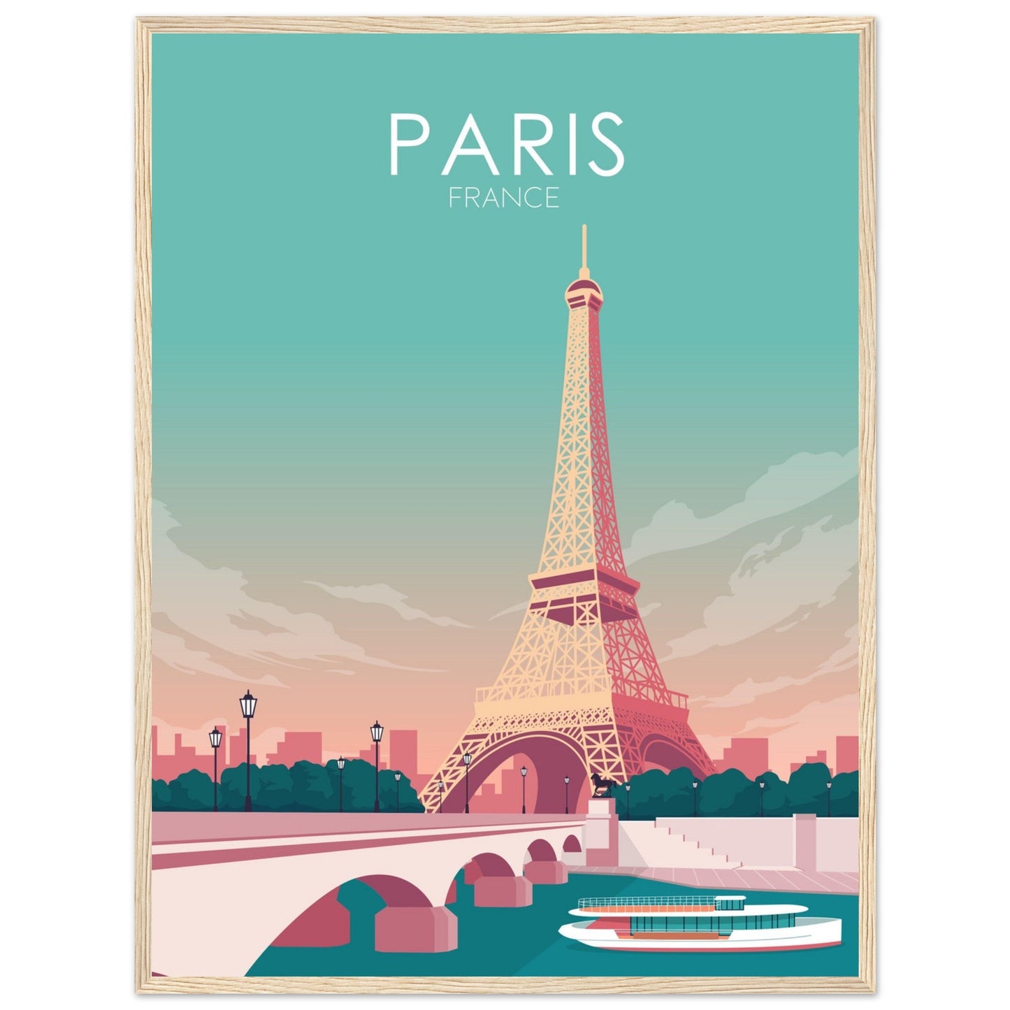 Paris Poster | Paris Wall Art | Paris Pastel Print