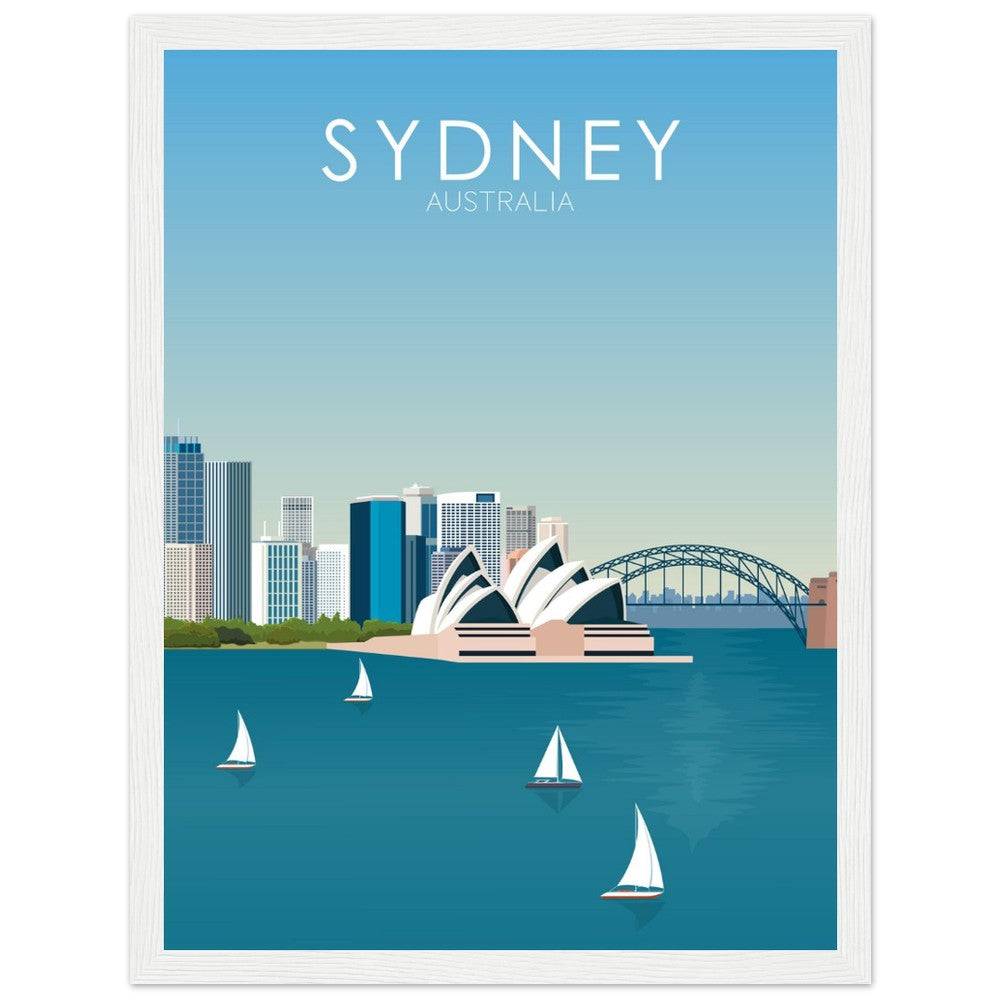 Sydney Poster | Sydney Wall Art | Sydney Daytime Print