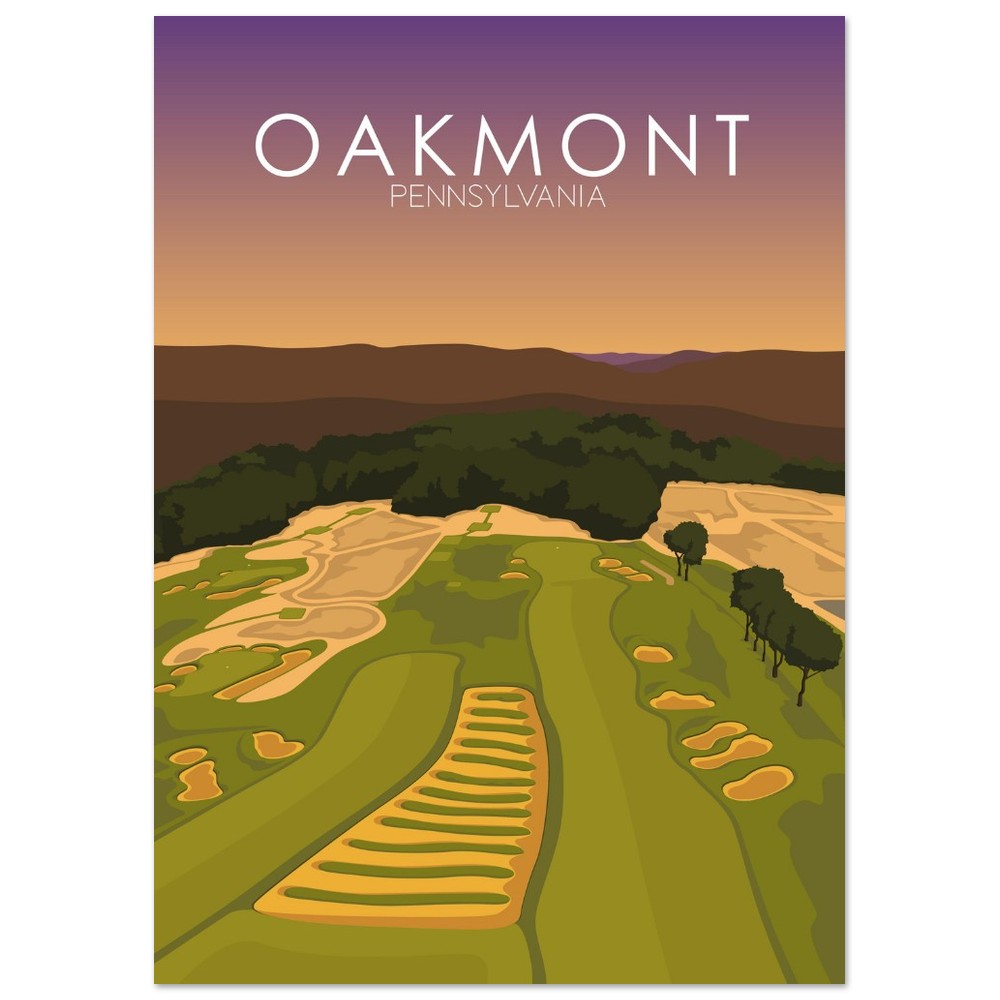 Oakmont Country Club Golf Course Sunset Print