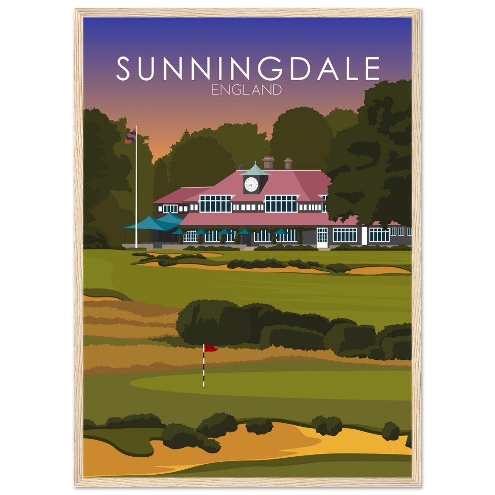 Sunningdale Golf Course Sunset Print