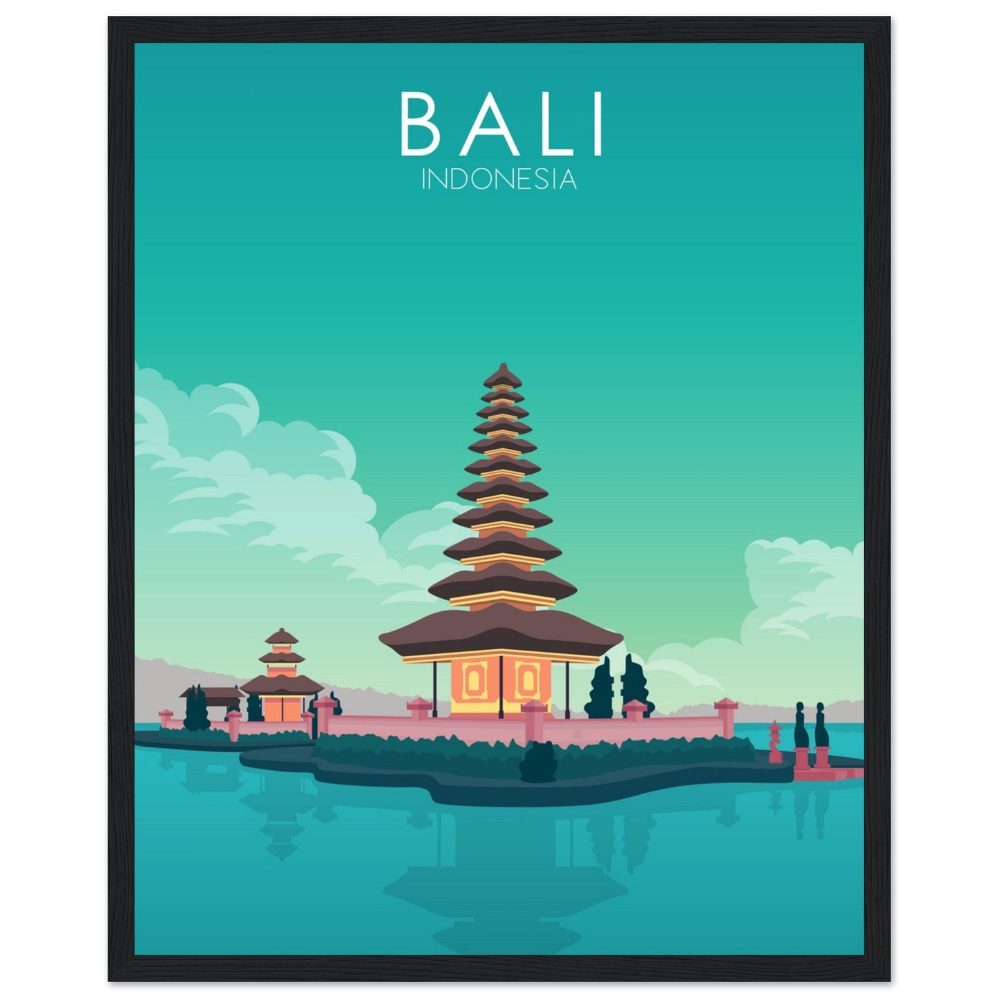 Bali Poster | Bali Wall Art | Bali Pastel Print