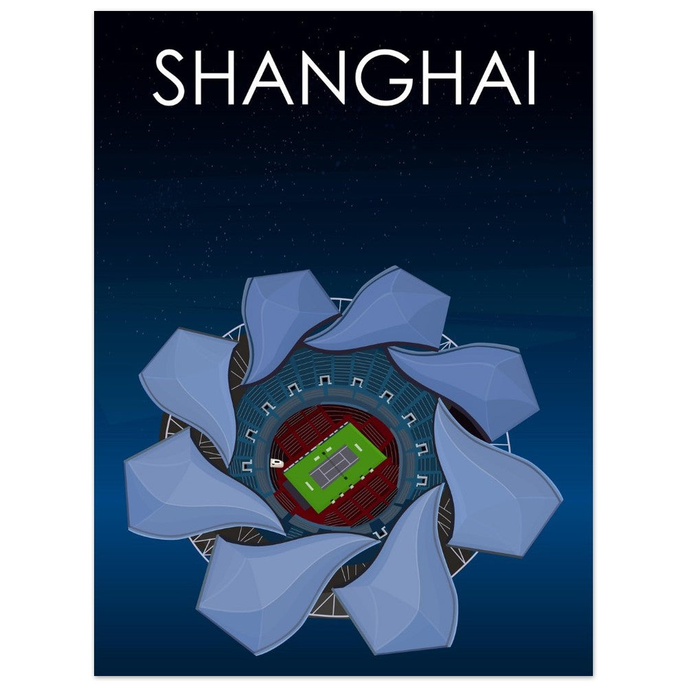 Shanghai ATP Masters Tennis Stadium Poster