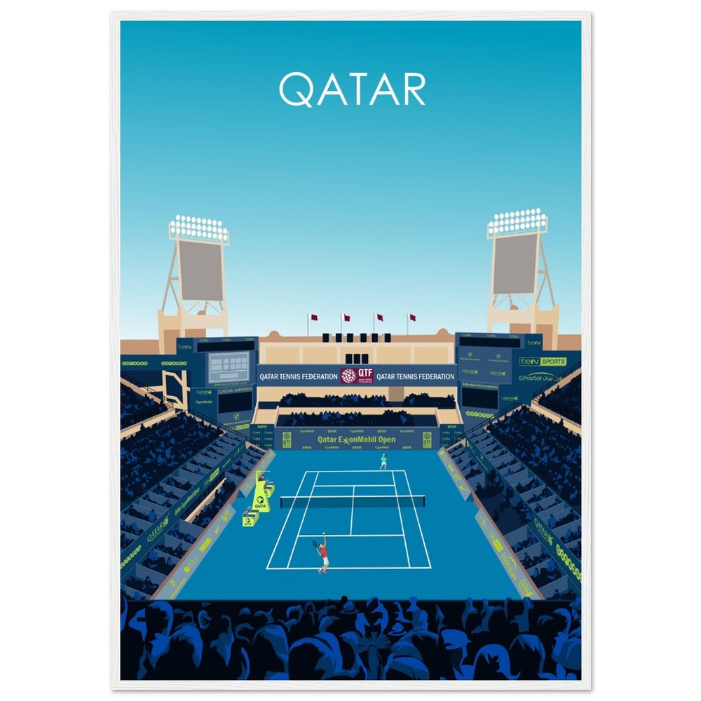 Qatar Open Tennis Poster
