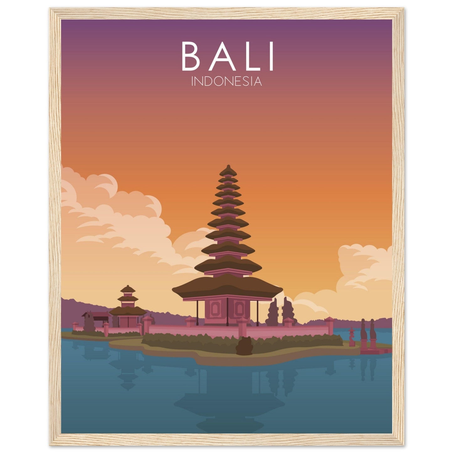 Bali Poster | Bali Wall Art | Bali Sunset Print
