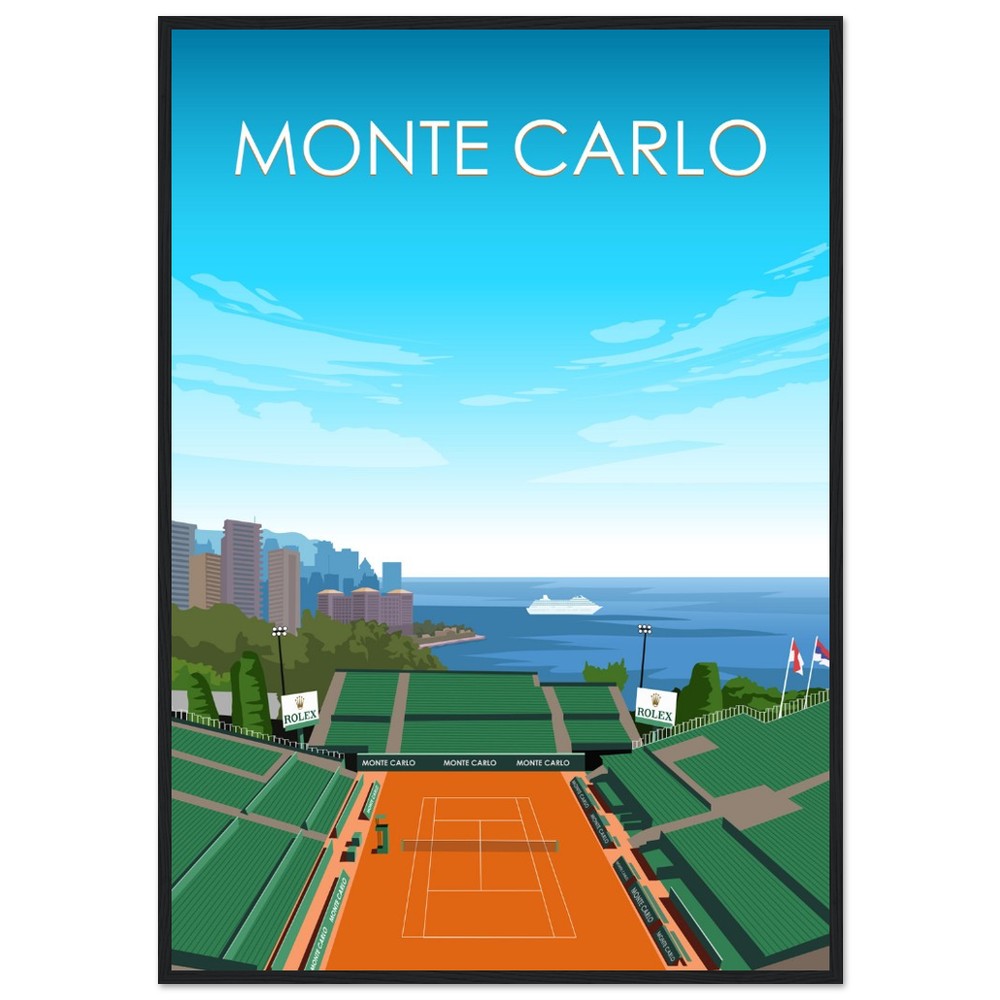 Monte Carlo ATP Masters Tennis Stadium Poster