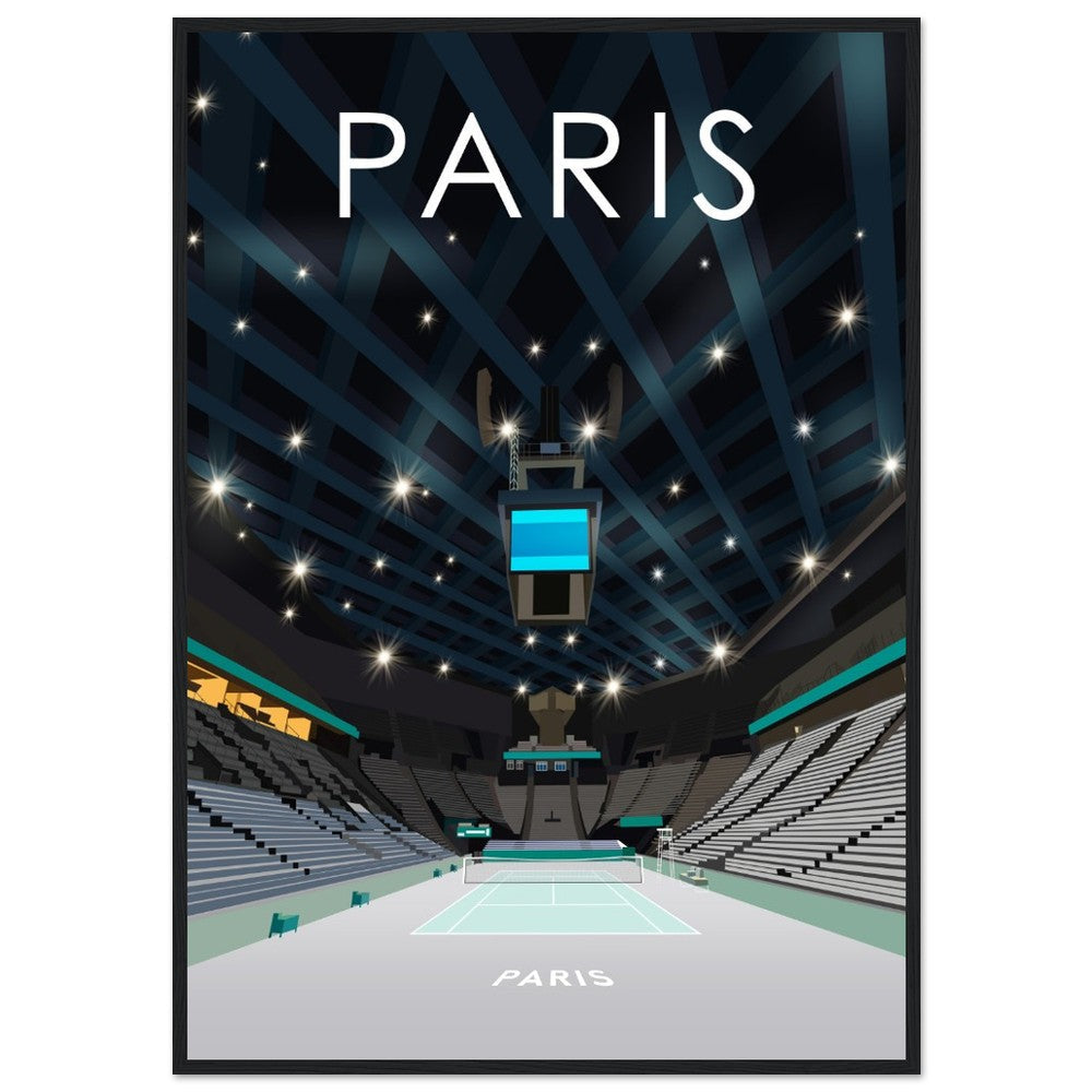 Paris Indoors ATP Masters Tennis Stadium Poster