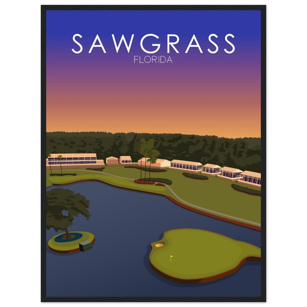 TPC Sawgrass Golf Course Sunset Print