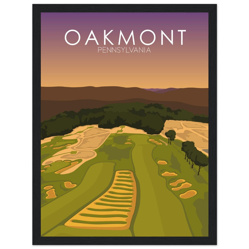 Oakmont Country Club Golf Course Sunset Print