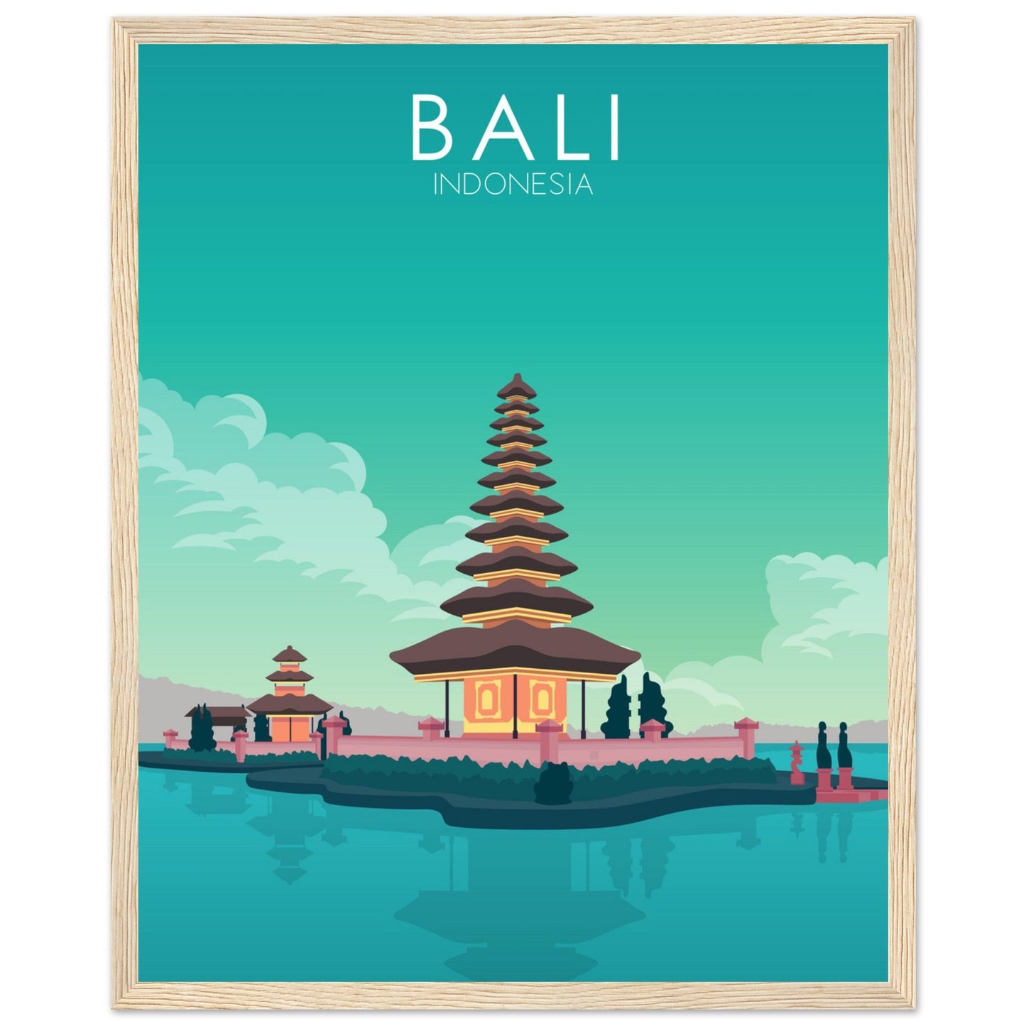 Bali Poster | Bali Wall Art | Bali Pastel Print