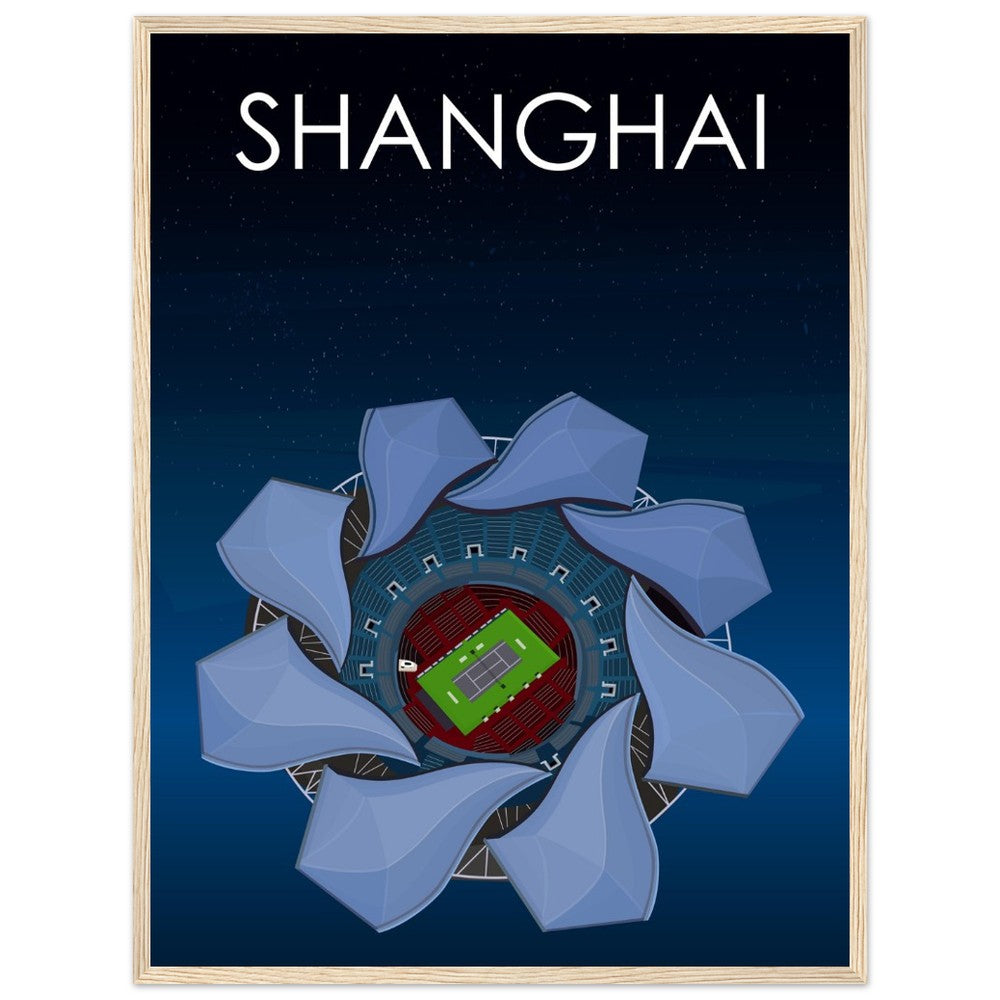Shanghai ATP Masters Tennis Stadium Poster