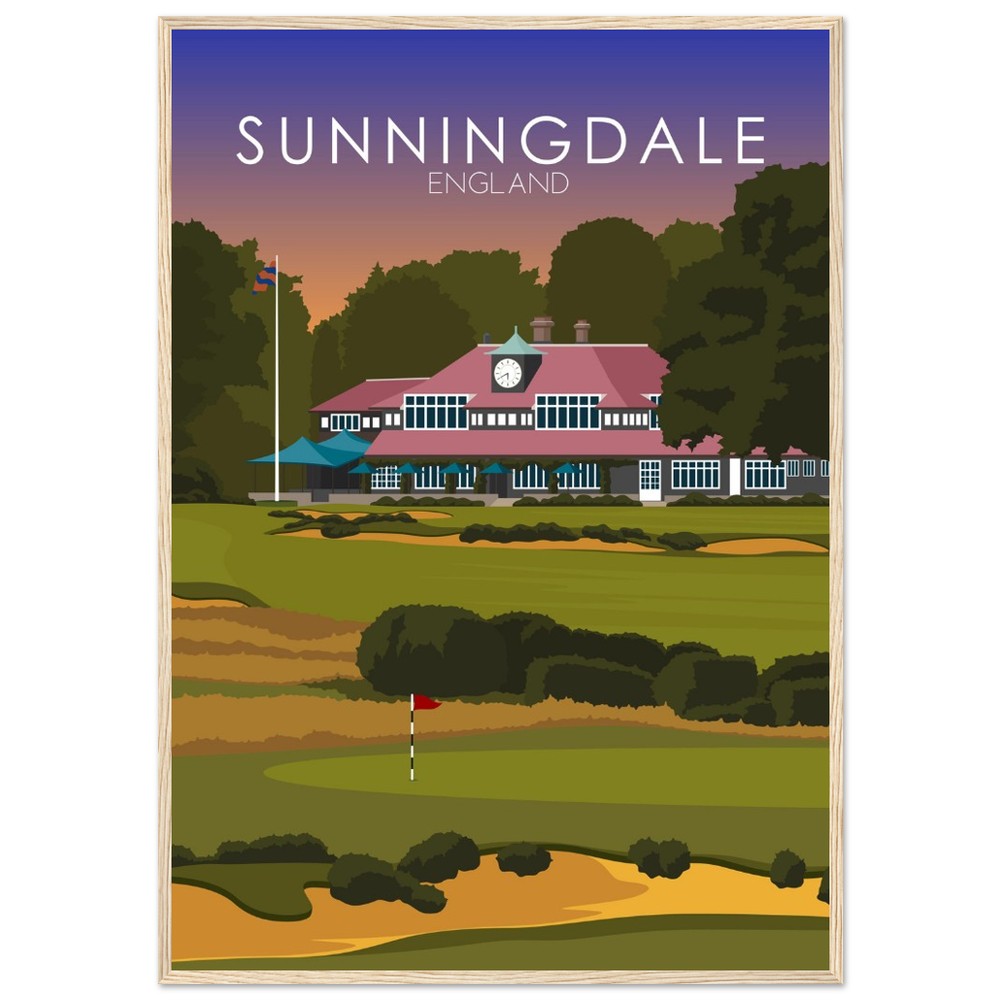Sunningdale Golf Course Sunset Print