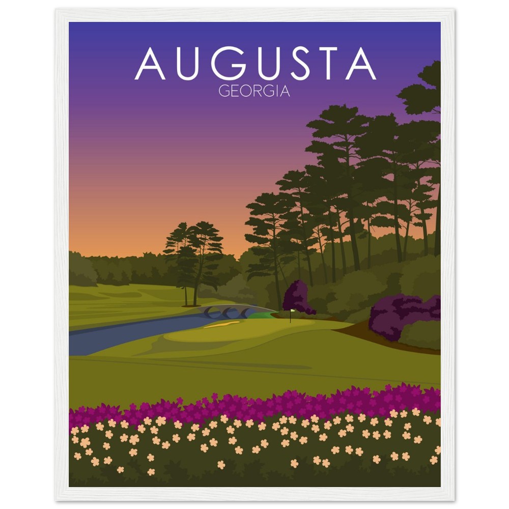 Augusta National Golf Course Sunset Print | Augusta National Poster