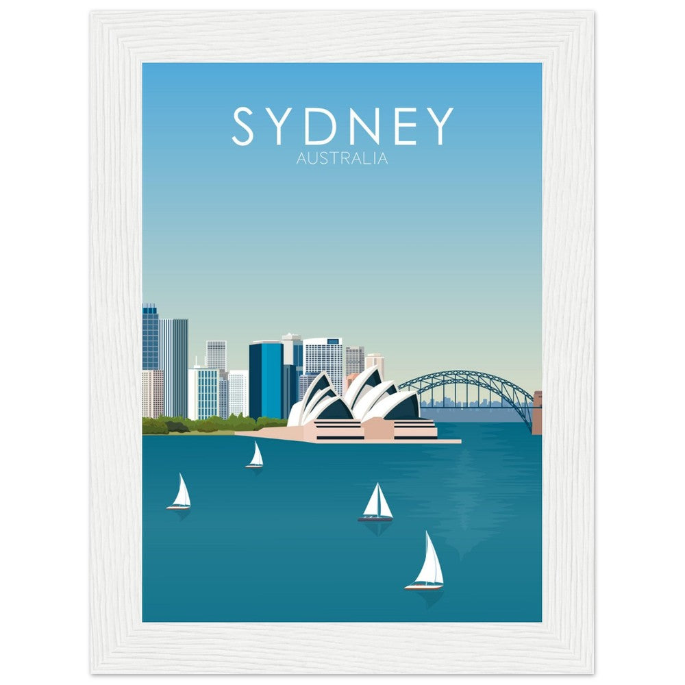 Sydney Poster | Sydney Wall Art | Sydney Daytime Print