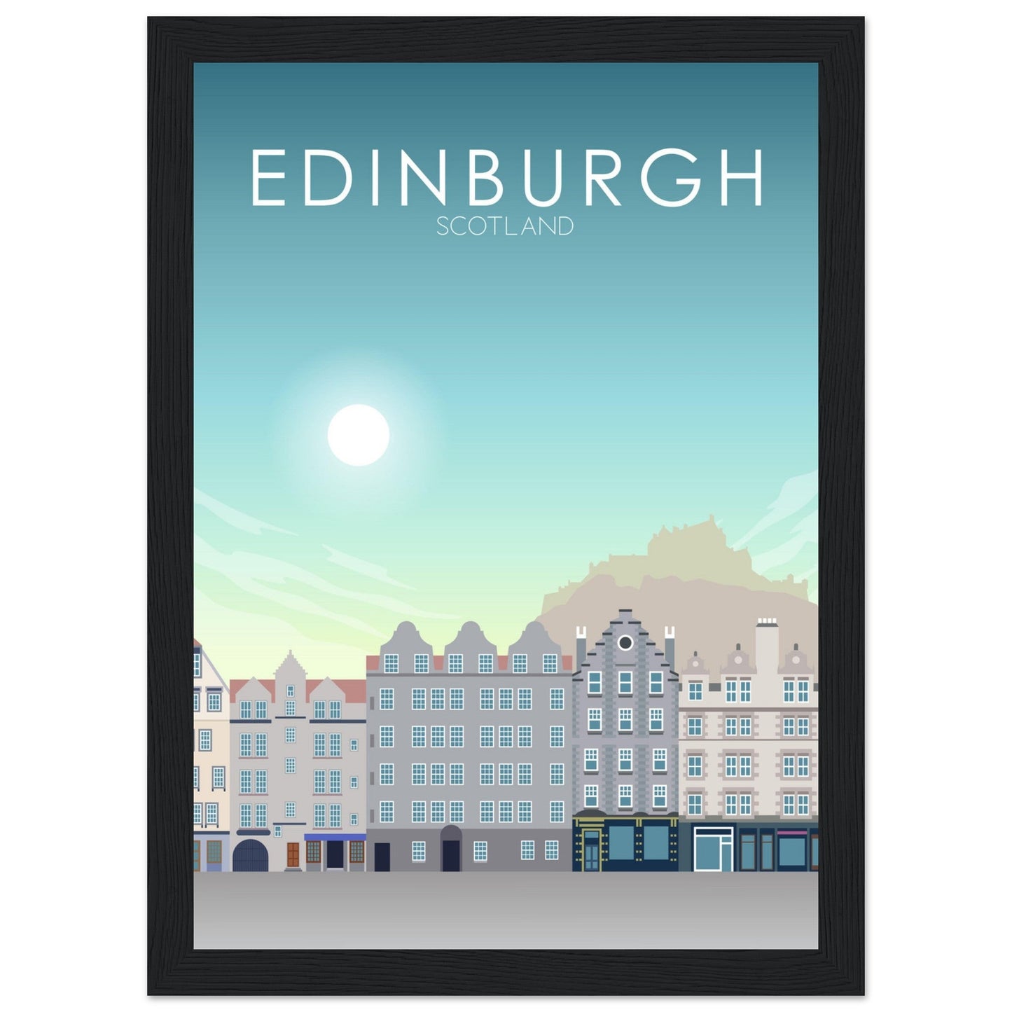 Edinburgh Poster | Edinburgh Wall Art | Edinburgh Daytime Print
