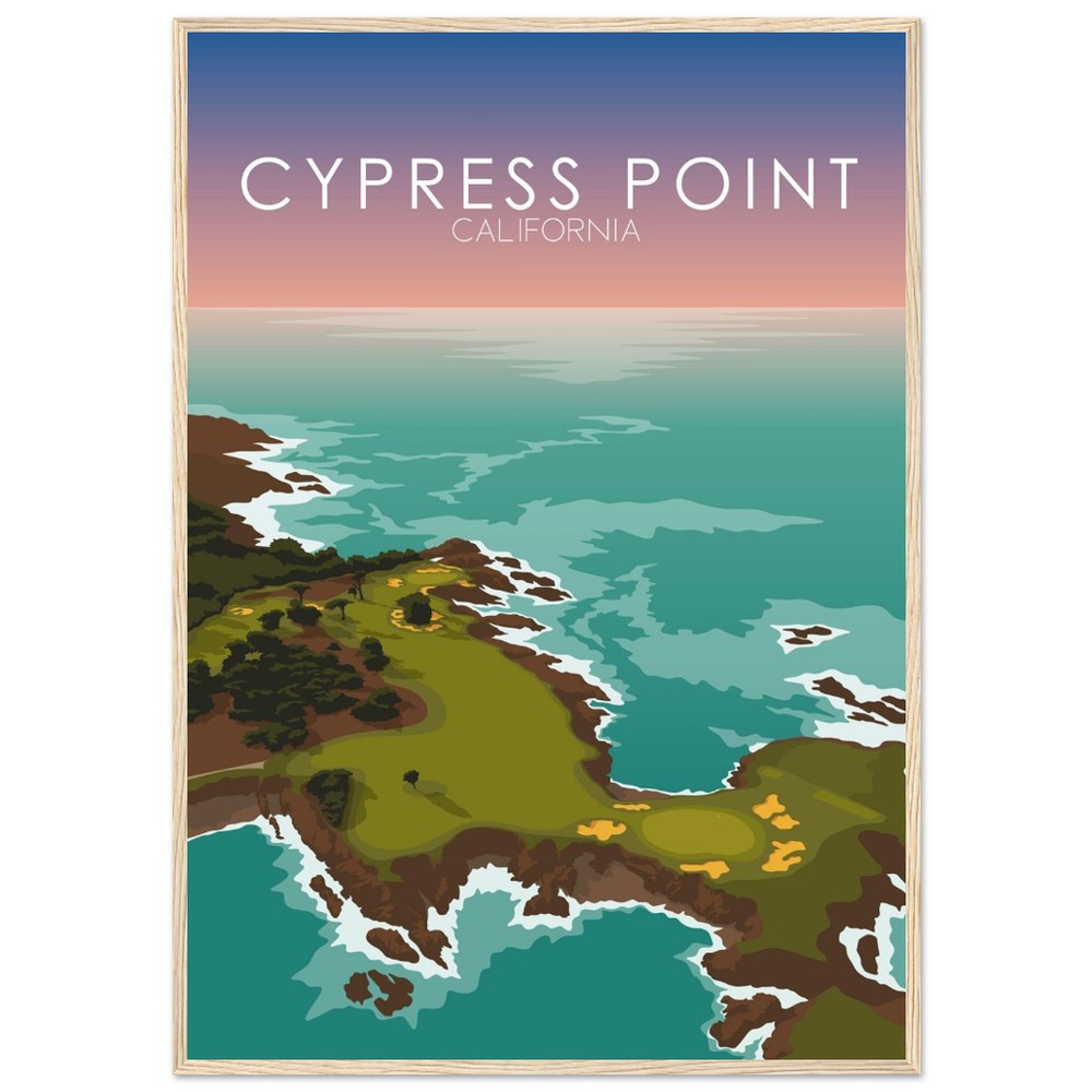 Cypress Point Golf Course Sunset Print