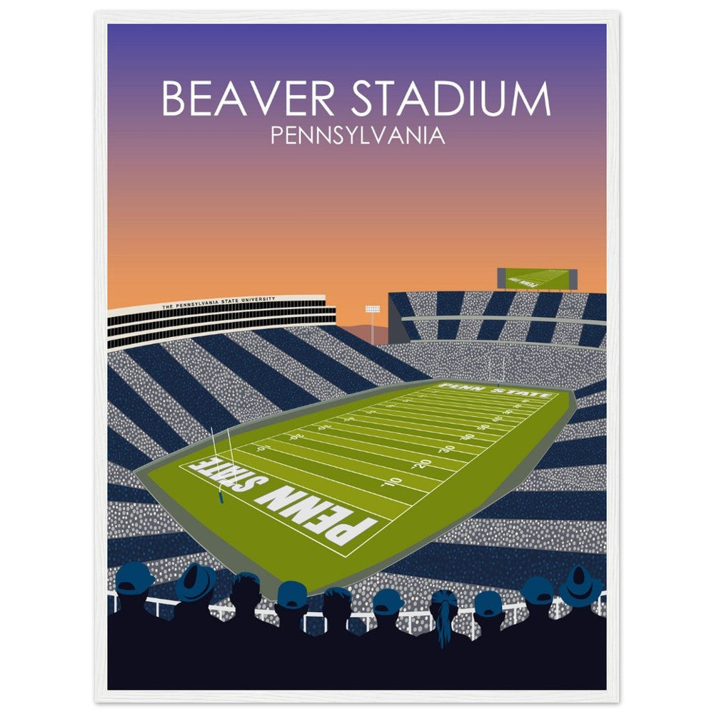 Beaver Stadium Poster | Penn State University Football Stadium Print
