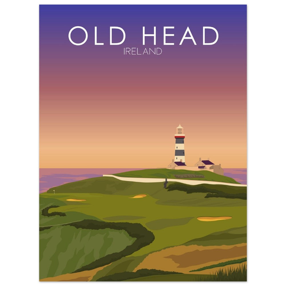 Old Head Golf Links Sunset Print