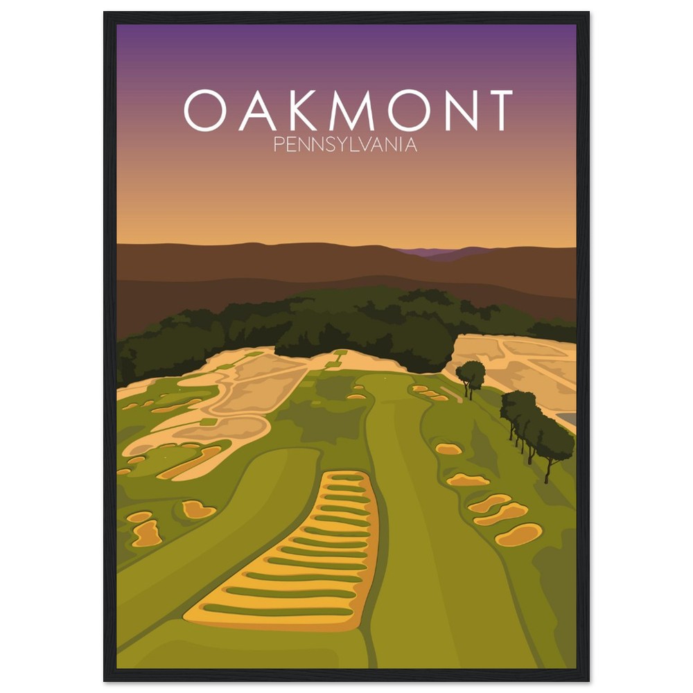 Oakmont Country Club Golf Course Sunset Print