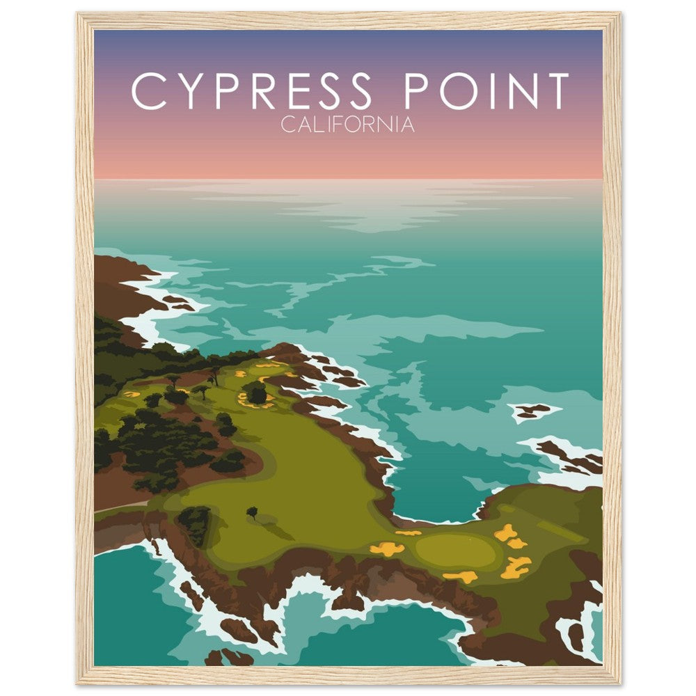Cypress Point Golf Course Sunset Print