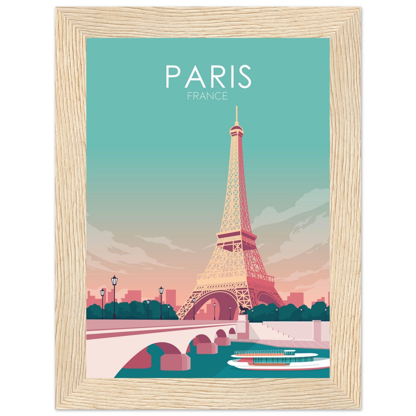 Paris Poster | Paris Wall Art | Paris Pastel Print