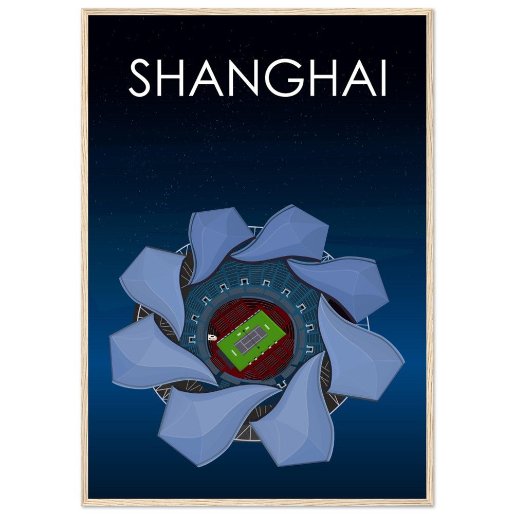 Shanghai ATP Masters Tennis Stadium Poster