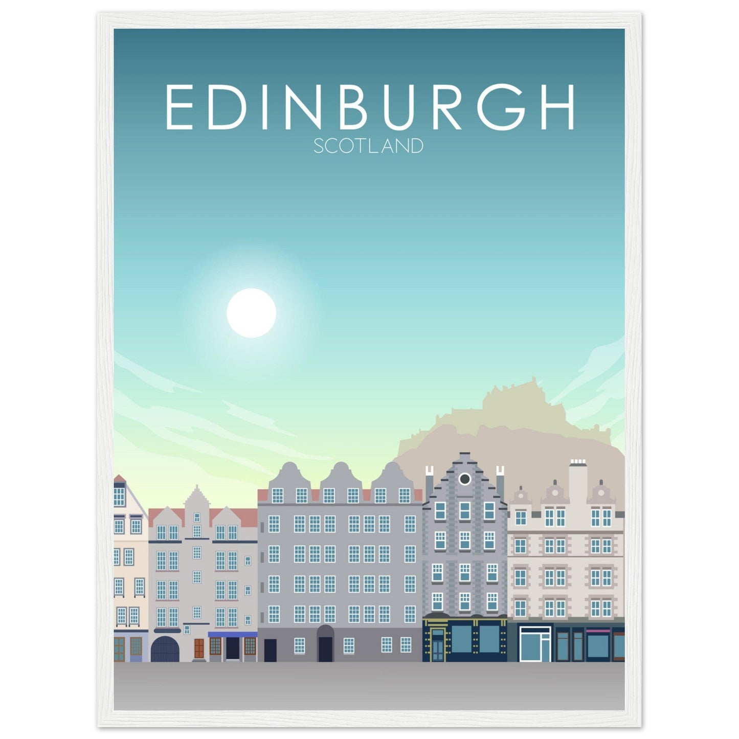 Edinburgh Poster | Edinburgh Wall Art | Edinburgh Daytime Print